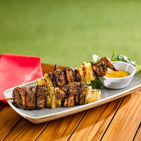Jerk chicken & pineapple skewers | Bidfood recipes