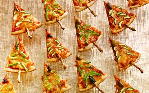 Christmas tree pizzas | Bidfood recipes