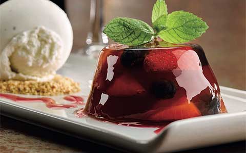 Prosecco jellies with mulled fruits - Bidfood