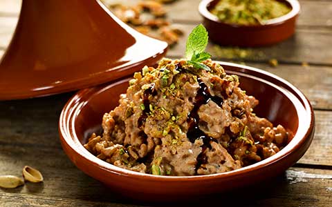 Spiced rice pudding with pomegranate drizzle - Bidfood