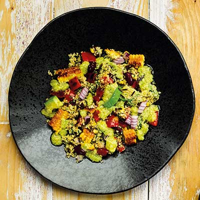 Mexican quinoa salad with orange dressing & seared corn - Bidfood