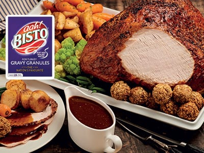 Roast turkey crown with white wine and mustard gravy - Bidfood