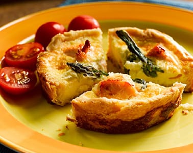 Salmon asparagus tart | Bidfood recipes
