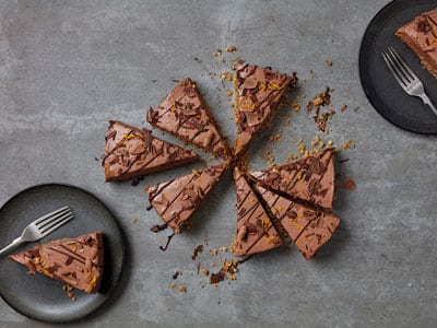 Sharing dessert – chocolate orange cheesecake - Bidfood