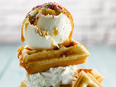 Ice cream waffle tower - Bidfood