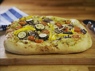 Cannellini bean with vegetables pizza - Bidfood