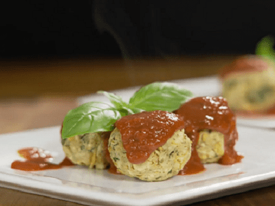 Vegetarian chickpea meatballs