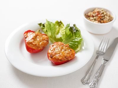 Stuffed Mediterranean peppers & quinoa salad - Bidfood