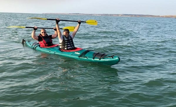 General Manager raises money for local charities in gruelling 21 mile kayak across the English Channel