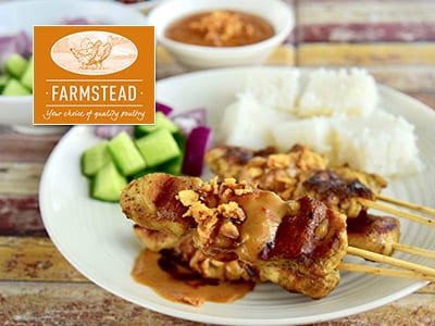 Farmstead chicken satay