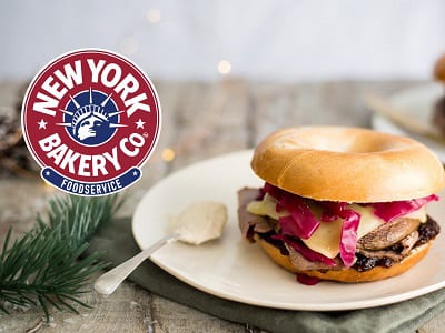New York Bakery Co Beef and Mushroom Bagel Melt | Bidfood