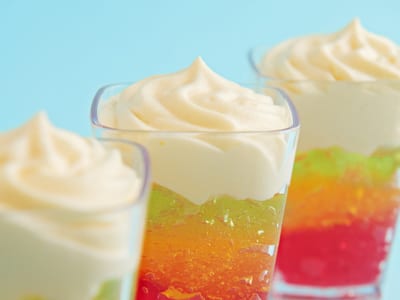 Jelly rainbow pots - Bidfood