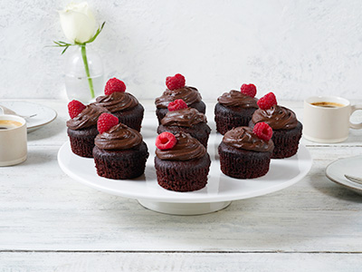 Vegan cupcakes with vegan chocolate buttercream