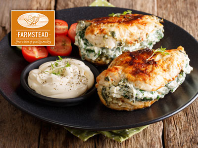 Farmstead chicken fillet stuffed with ricotta and spinach - Bidfood