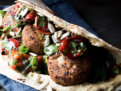 Ramona’s Kitchen super falafel wrap - Bidfood