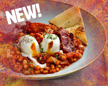 Masala beans tamarind bacon and egg - Bidfood