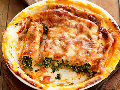 Cannelloni with ricotta & spinach - Bidfood