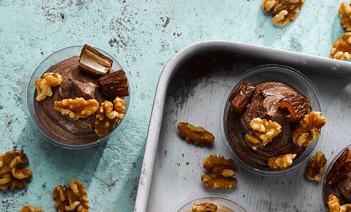 Choc & avocado pots of joy