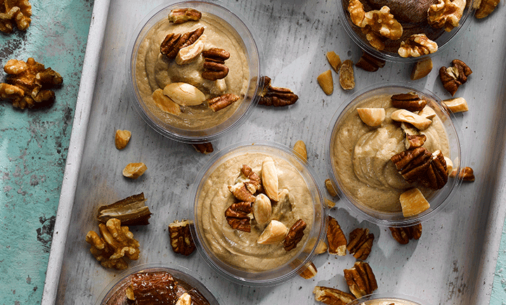 Banoffee peanut butter pots of joy