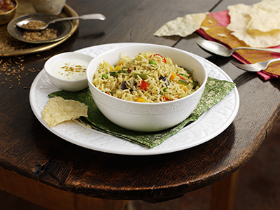 Tilda spicy wholegrain veg pilau - Bidfood