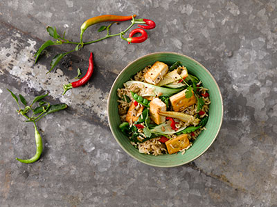 Tilda tofu fried brown basmati rice - Bidfood