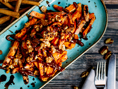 Lamb Weston vegan nutty mocha chocca sweet potato fries - Bidfood