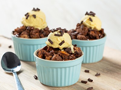 Mini Chocolate Bread and Butter Puddings Recipe | Bidfood