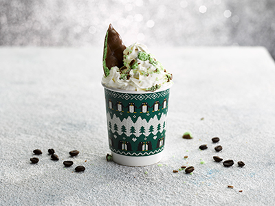 Black + White minty hot chocolate - Bidfood