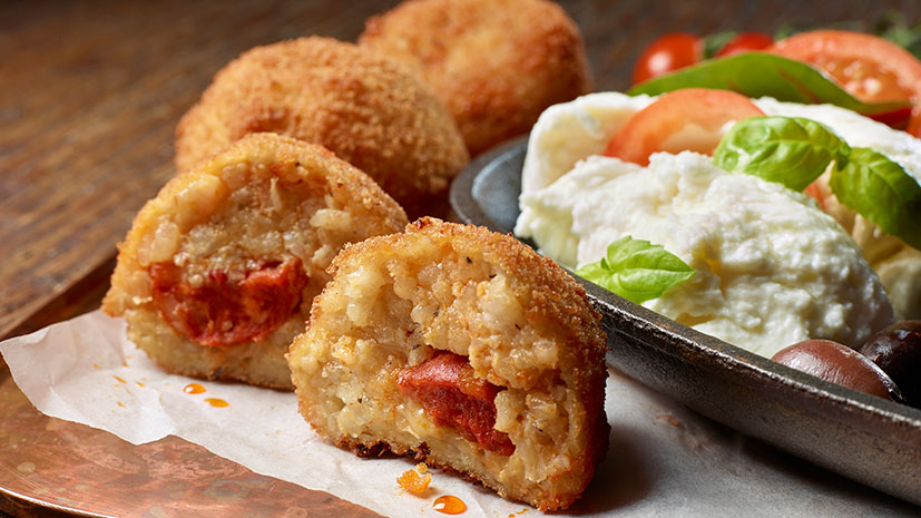 Lactalis Mozzarella Arancini with Nduja