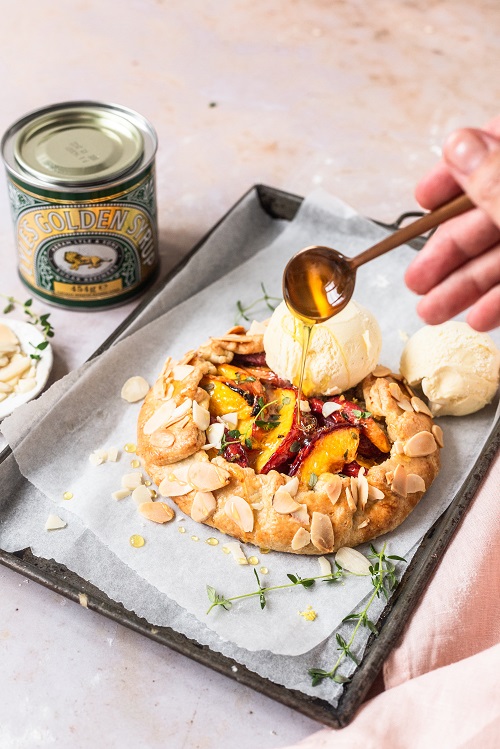 Easy Summer peach galettes with Lyle’s Golden Syrup | Bidfood