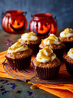 Halloween Salted Caramel Pumpkin Cupcakes | Bidfood