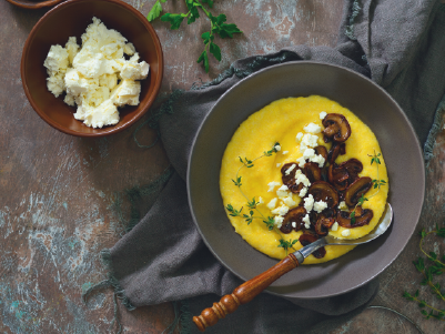 Cheesy Polenta with Mushrooms Recipe | Bidfood