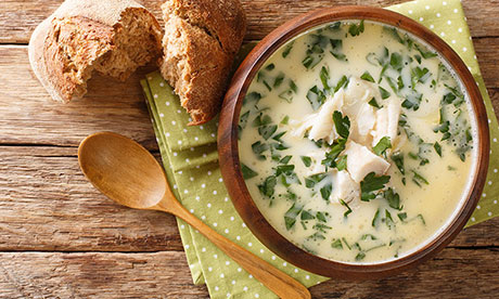 Smoked haddock velouté with creamy leeks, onions and potatoes - Bidfood