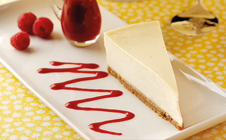 Premium Selection Madagascan vanilla baked cheesecake