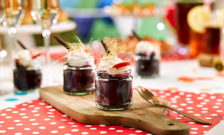 Black forest gateau pots recipe