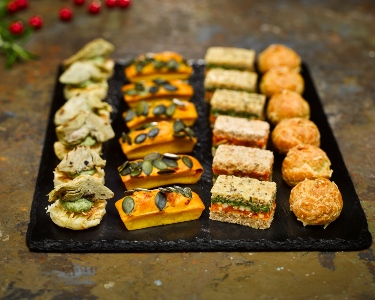 meat free Christmas products - amuse bouches