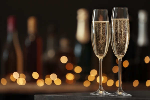 Christmas drinks offering - bubbly