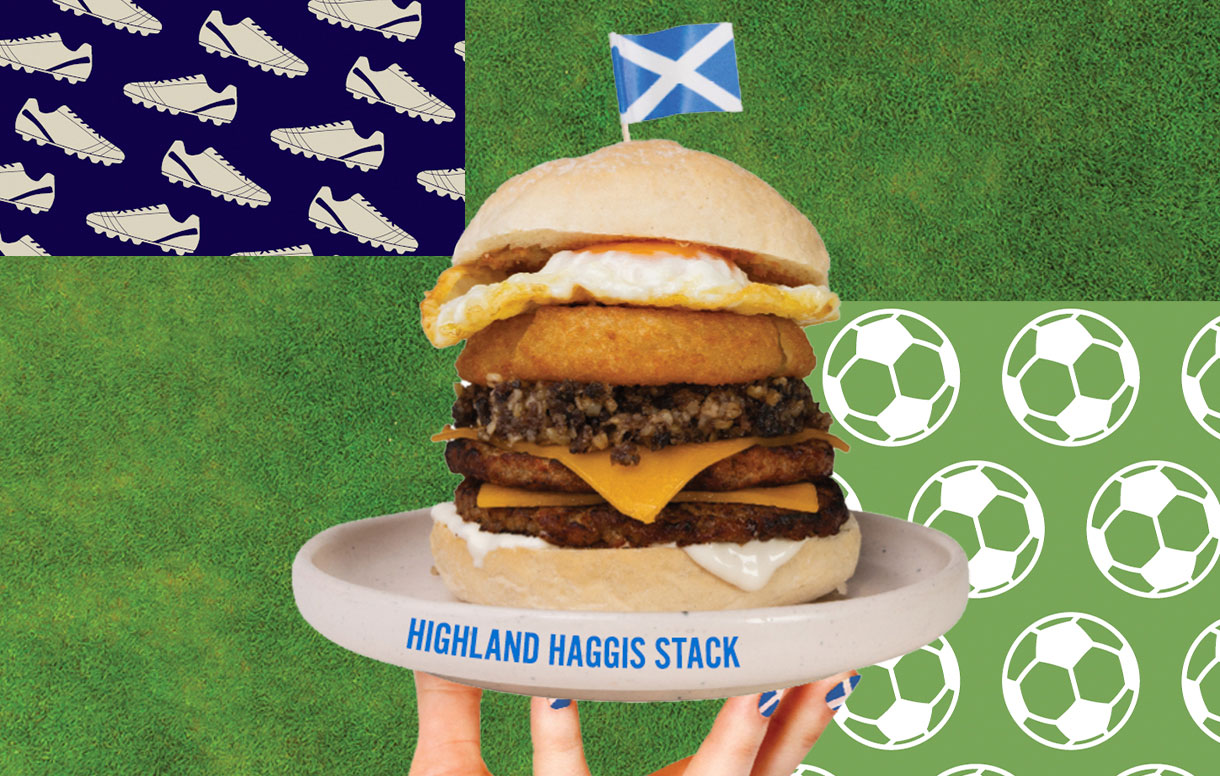 Big Al’s ‘Highland haggis stack’ burger - Bidfood