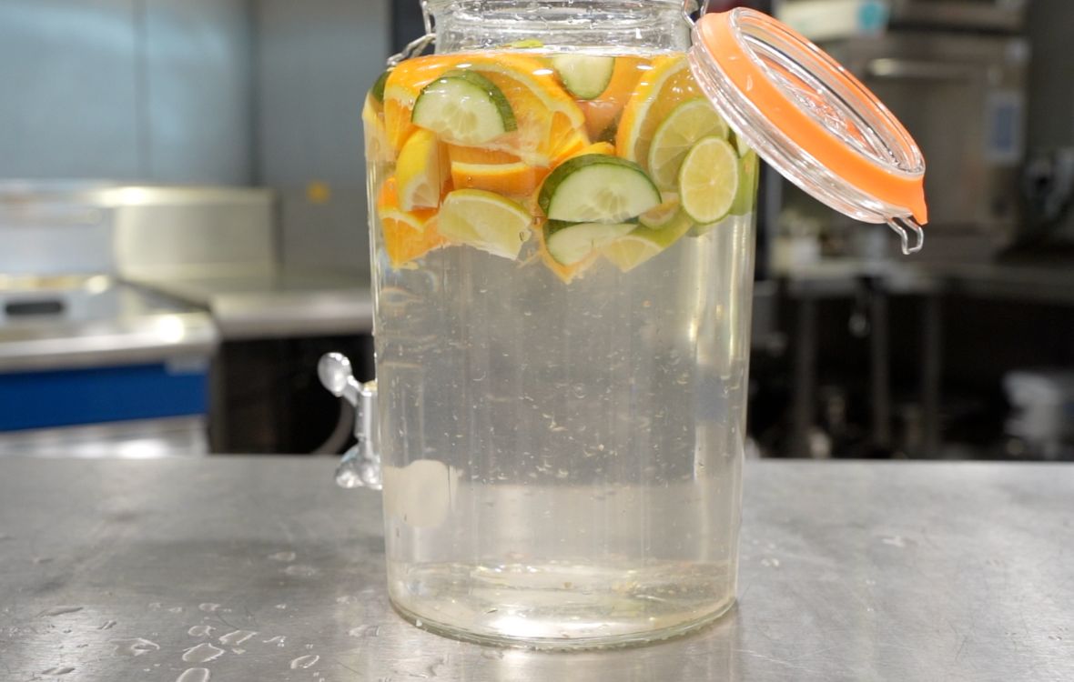 Citrus fruits and cucumber infused water | Recipe