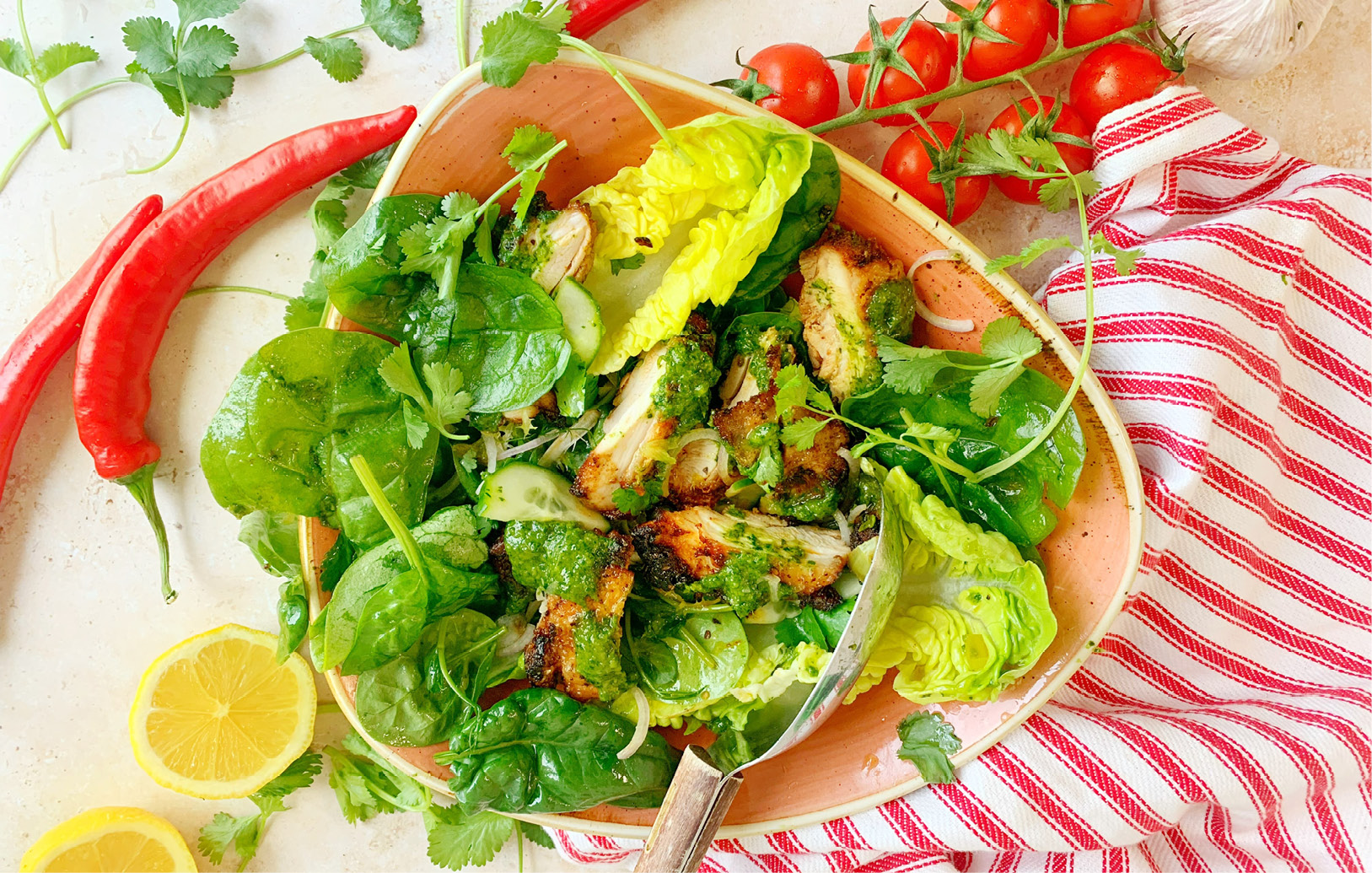 Piri Piri Chicken Verde Salad - Bidfood