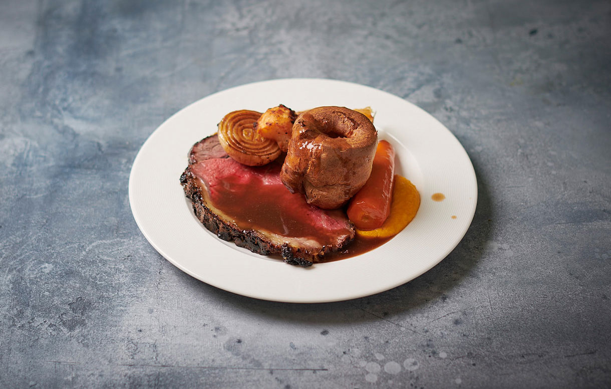 Knorr treacle glazed roast beef and gravy