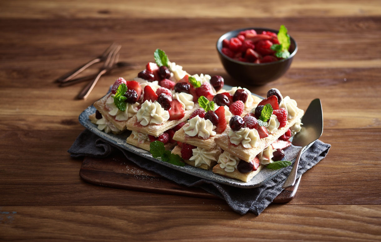 Vanilla Philly, Preserved Fruits & Mascarpone Tart Recipe | Bidfood