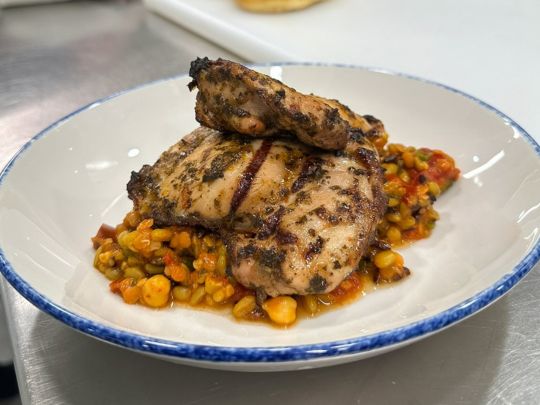 Chimichurri chicken thighs & kousama grains - Bidfood