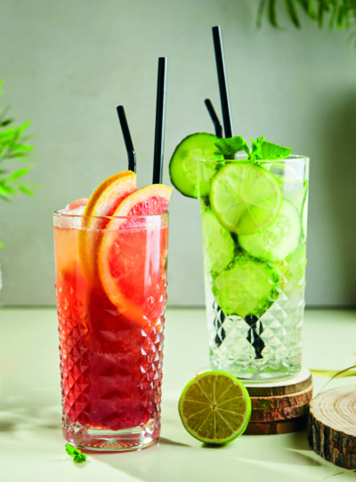 Image of 2 drink glasses