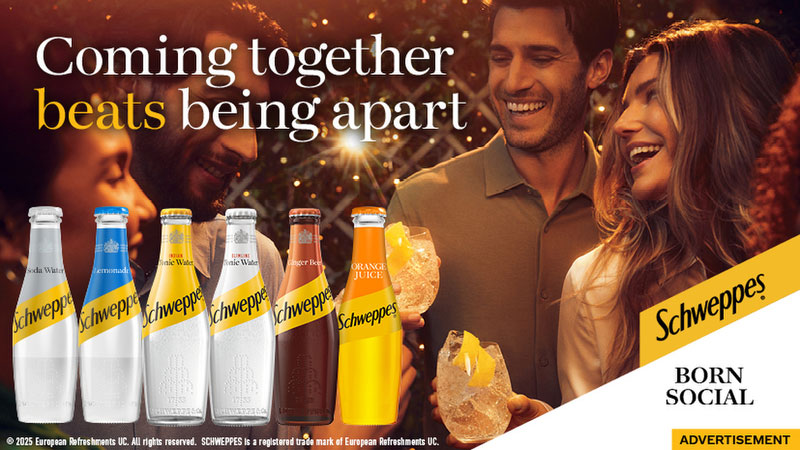 Signature seasonal serves with Schweppes