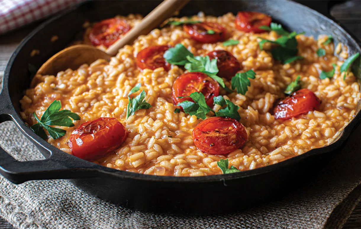 Authentic Risoto Authentic Italian risotto with a hot, smokey ketchup - Bidfood