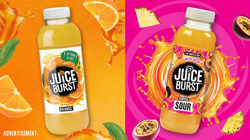 Juice Burst delivers bold, refreshing flavour in every bottle.
