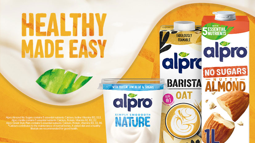 Start your day the Alpro way, with 5 Essential Nutrients